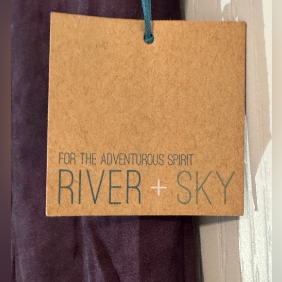 River + Sky Purple silky Pull On Wide Leg Pants - Picture 8 of 8